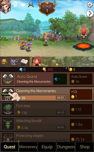 Gameplay of the Portal knights: Dark chaser for Android phone or tablet.