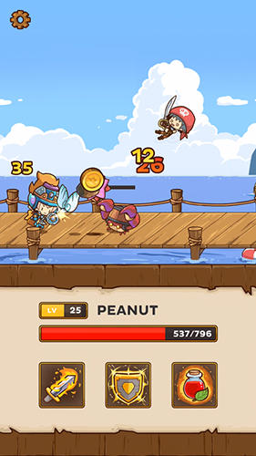 Gameplay of the Postknight for Android phone or tablet.