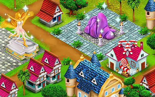 Gameplay of the Princess kingdom city builder for Android phone or tablet.