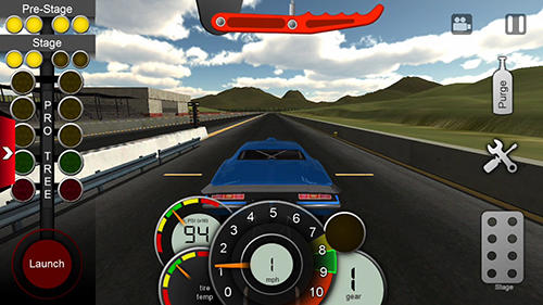 Gameplay of the Pro series drag racing for Android phone or tablet.