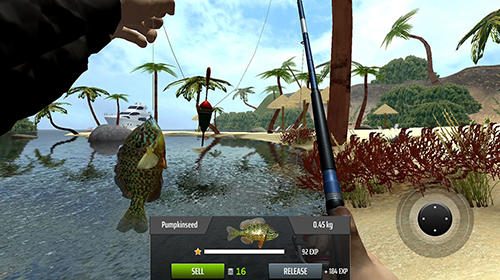 Gameplay of the Professional fishing for Android phone or tablet.