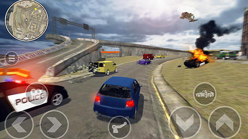 Gameplay of the Project grand auto town sandbox for Android phone or tablet.