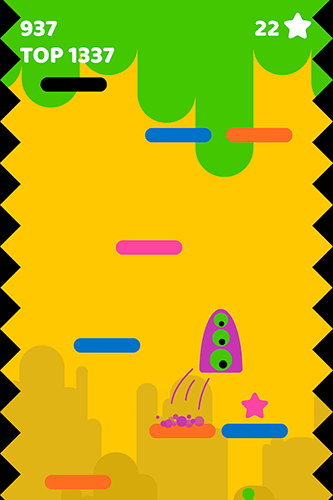 Gameplay of the Puddi jump: Kawaii monsters for Android phone or tablet.
