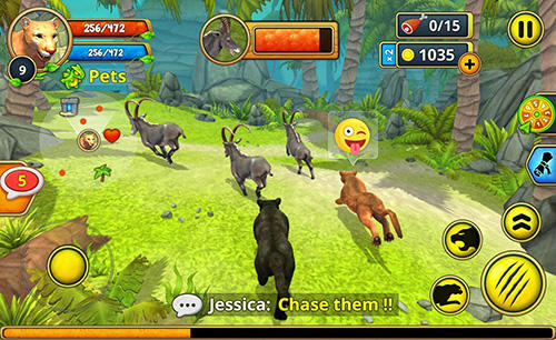 Gameplay of the Puma family sim online for Android phone or tablet.
