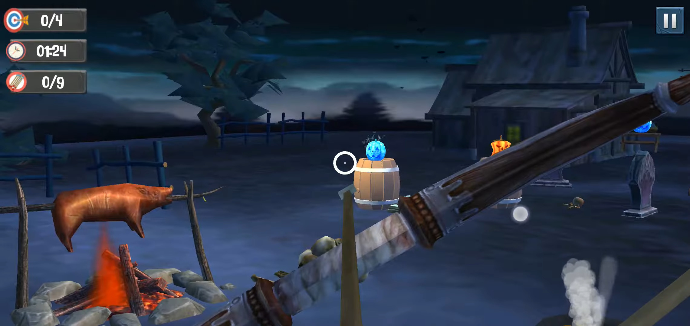 Gameplay of the Pumpkin Shooter - Halloween for Android phone or tablet.