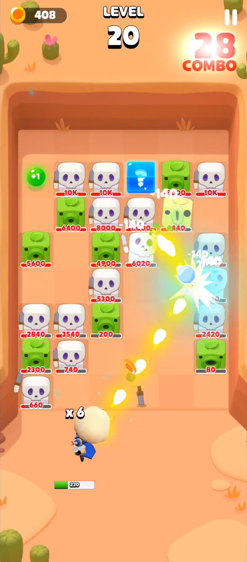 Gameplay of the PunBall for Android phone or tablet.