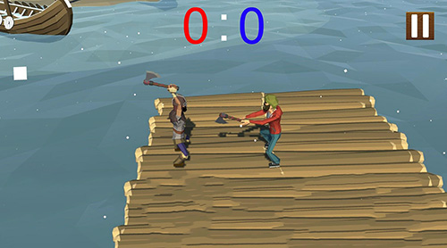 Gameplay of the Puppet fighter: 2 players ragdoll arcade for Android phone or tablet.