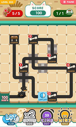 Gameplay of the Puppy line for Android phone or tablet.