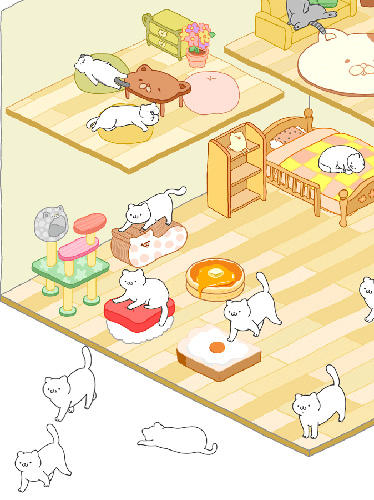 Gameplay of the Purrfect spirits for Android phone or tablet.
