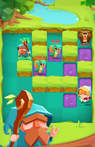 Gameplay of the Push heroes for Android phone or tablet.