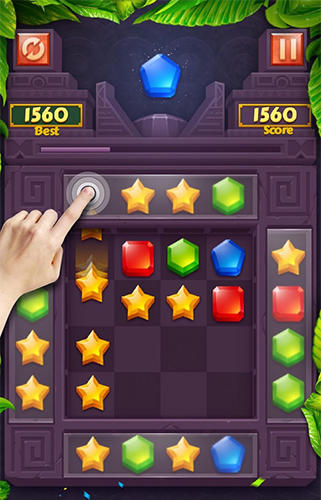 Gameplay of the Pushdom: Jewel blast for Android phone or tablet.