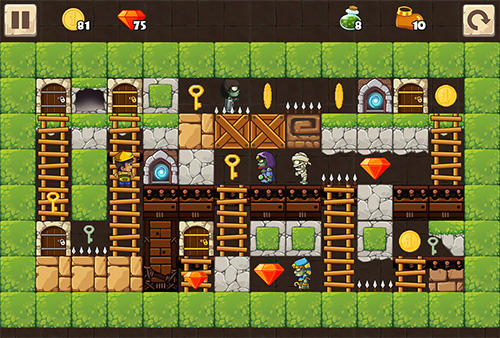 Gameplay of the Puzzle adventure: Underground temple quest for Android phone or tablet.