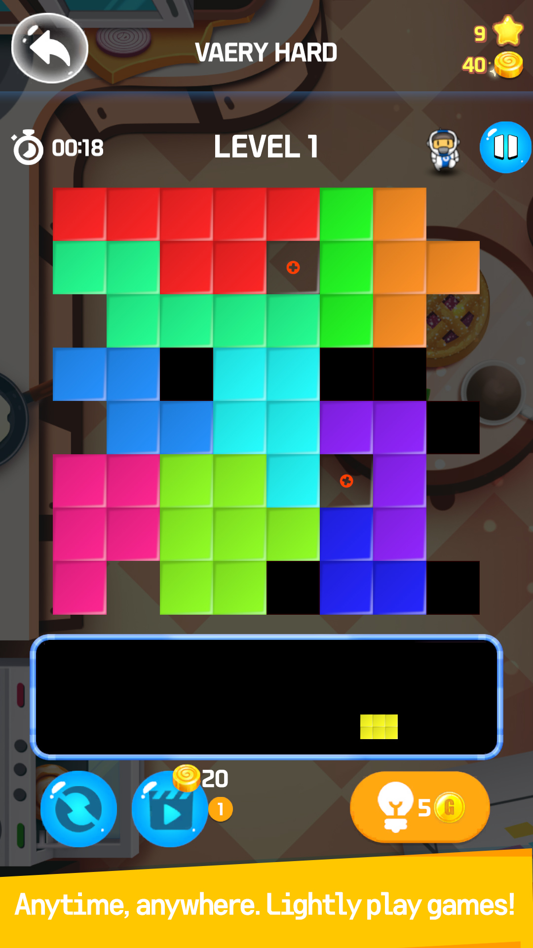 Gameplay of the Puzzle TimeAttack for Android phone or tablet.