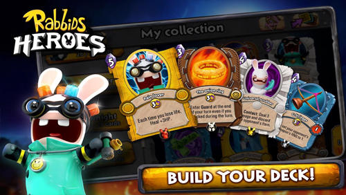 Gameplay of the Rabbids heroes for Android phone or tablet.
