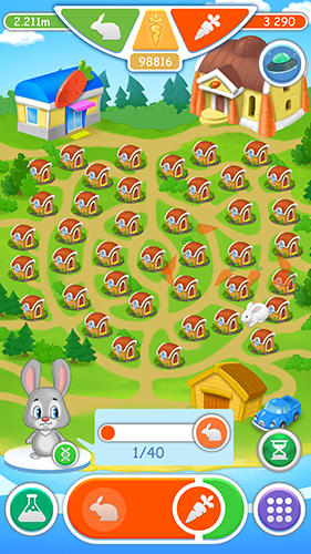Gameplay of the Rabbit's universe for Android phone or tablet.