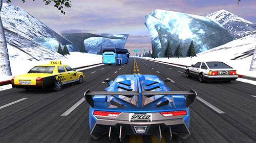 Gameplay of the Racing car: City turbo racer for Android phone or tablet.