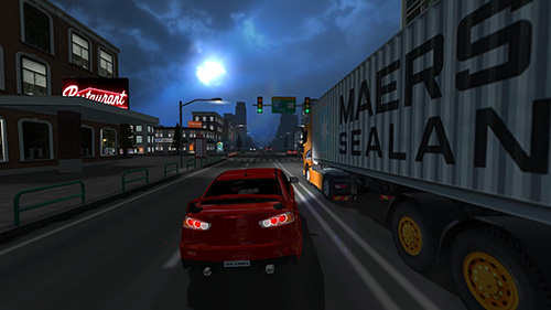 Gameplay of the Racing limits for Android phone or tablet.