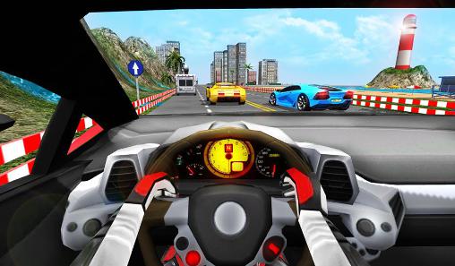 Full version of Android apk app Racing in car turbo for tablet and phone.