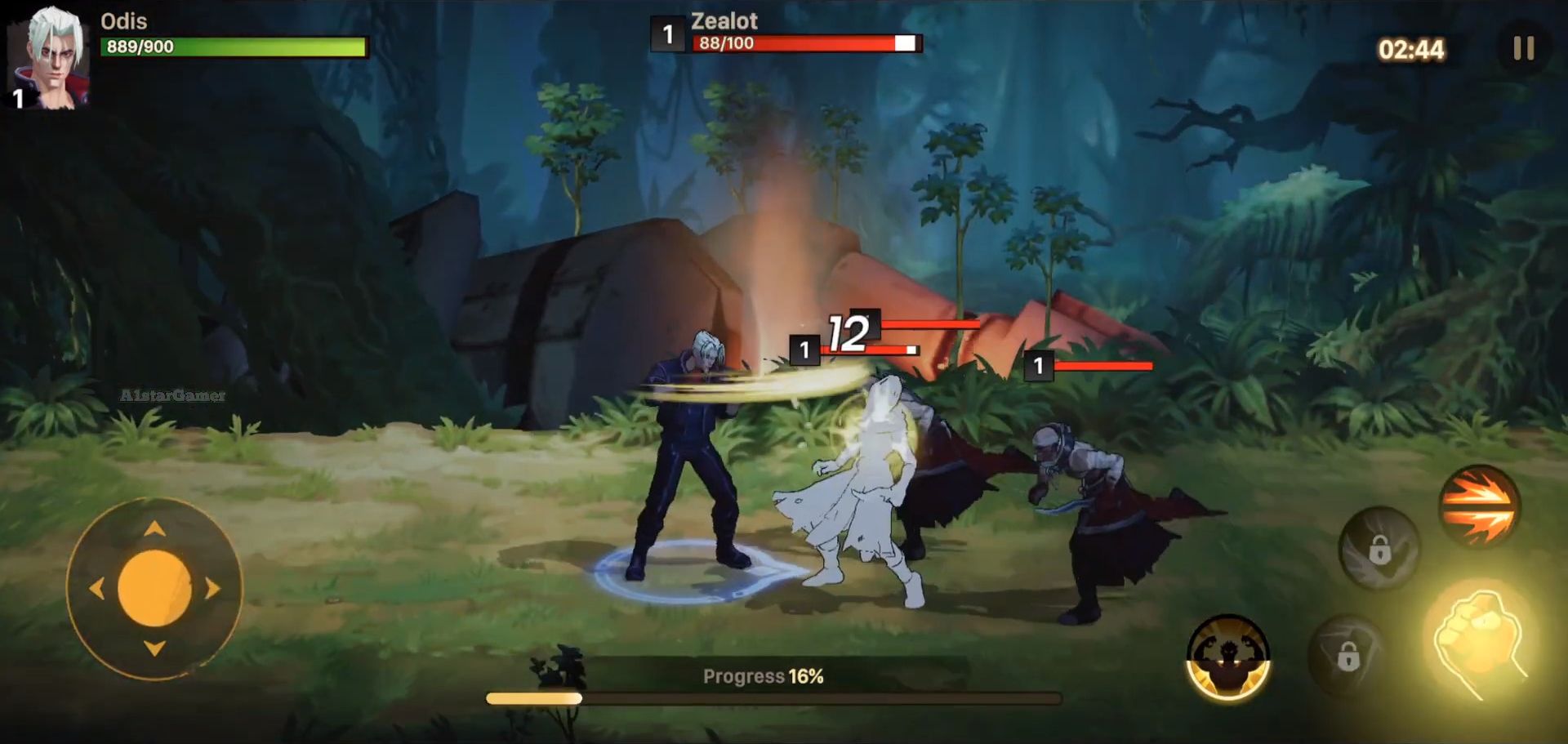 Gameplay of the Radiance for Android phone or tablet.