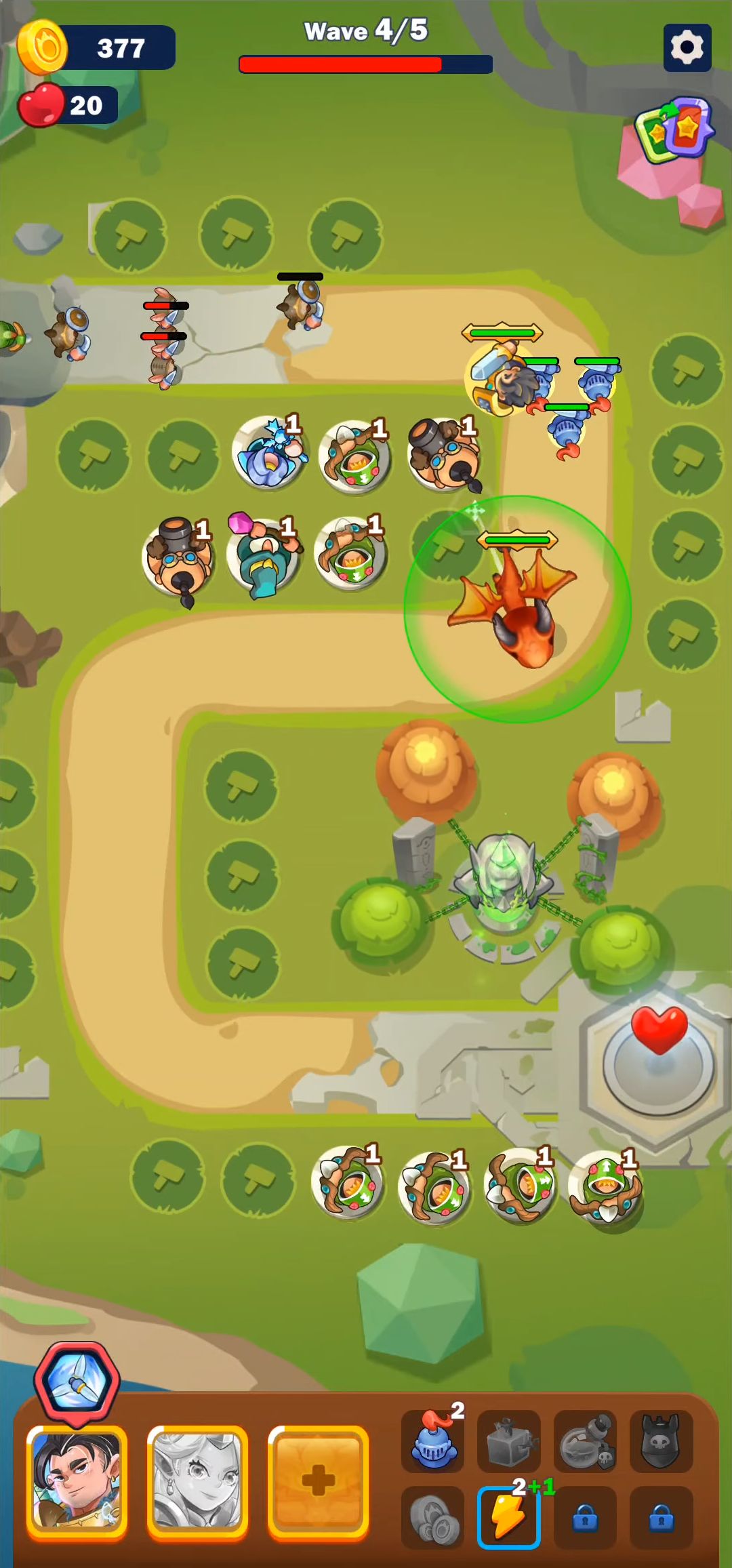 Gameplay of the Raid Royal: Tower Defense for Android phone or tablet.