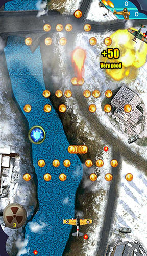 Gameplay of the Raiden fighter: Striker 1945 air attack reloaded for Android phone or tablet.