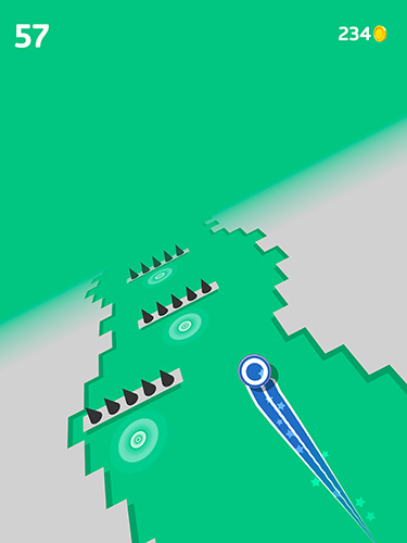 Gameplay of the Rapid roller for Android phone or tablet.