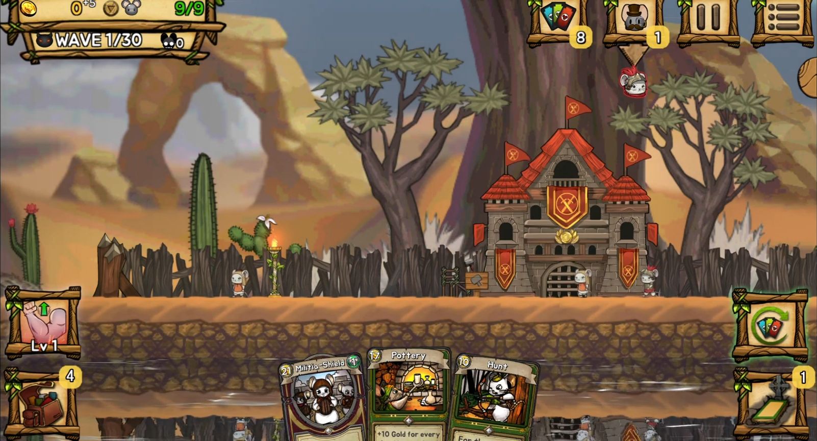 Gameplay of the Ratropolis for Android phone or tablet.