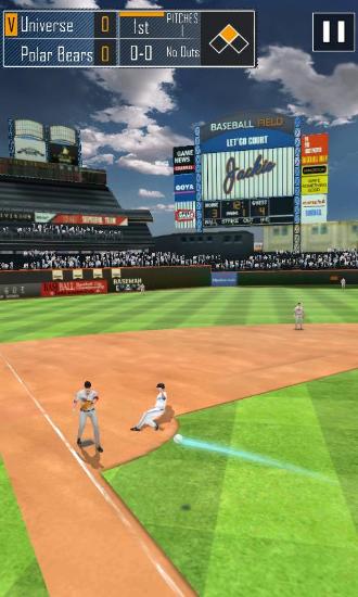 Gameplay of the Real baseball for Android phone or tablet.