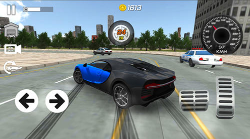 Gameplay of the Real car drifting simulator for Android phone or tablet.