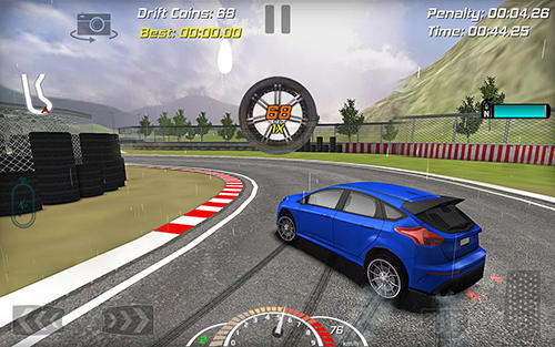Gameplay of the Real drift car racer for Android phone or tablet.