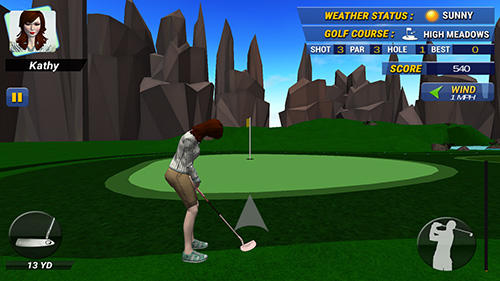 Gameplay of the Real golf master 3D for Android phone or tablet.
