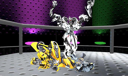Gameplay of the Real robot ring fighting for Android phone or tablet.