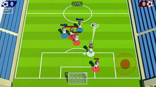 Gameplay of the Real Time Champions of Soccer for Android phone or tablet.