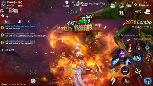 Gameplay of the Rebirth M for Android phone or tablet.