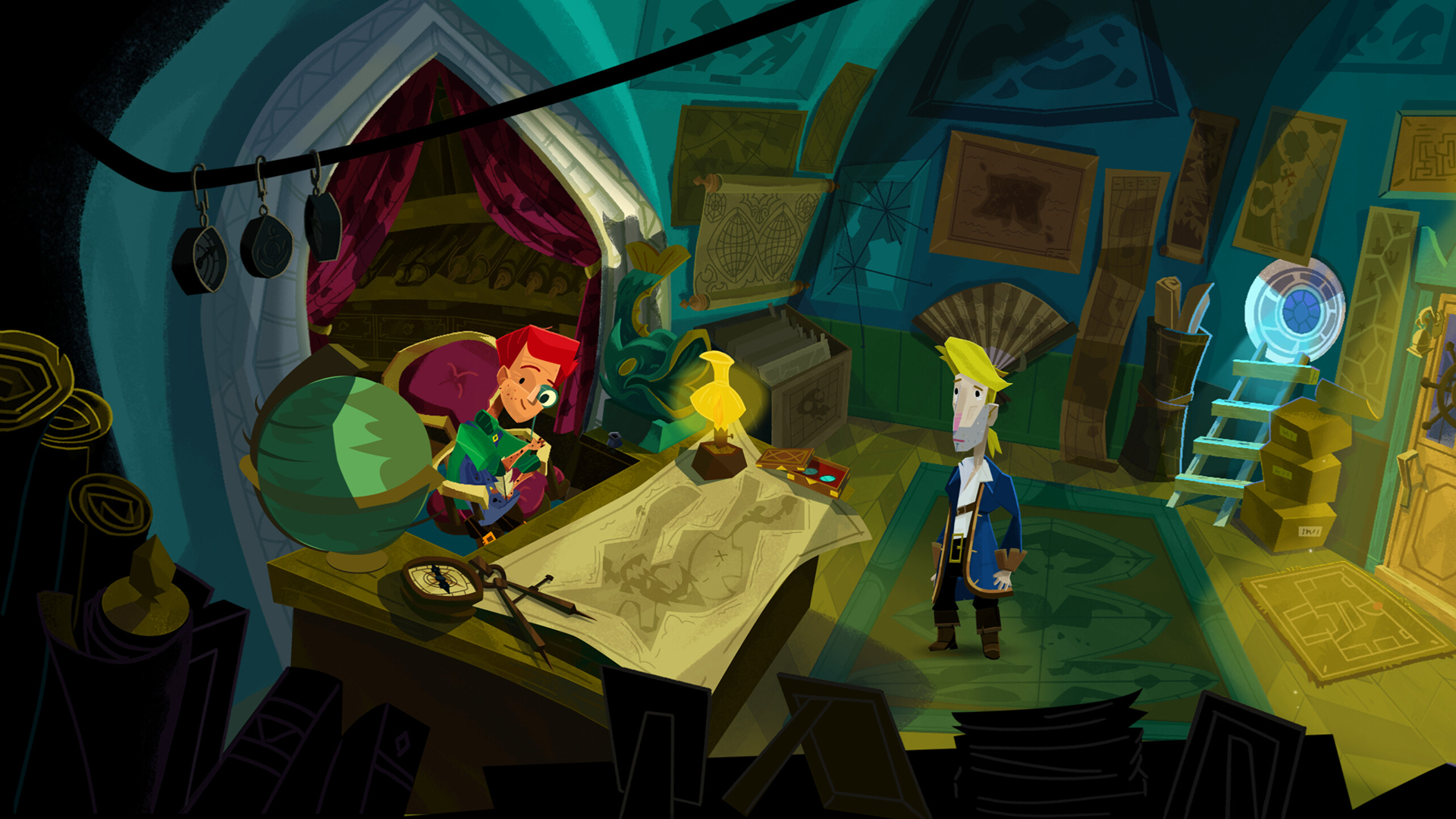 Gameplay of the Return to Monkey Island for Android phone or tablet.