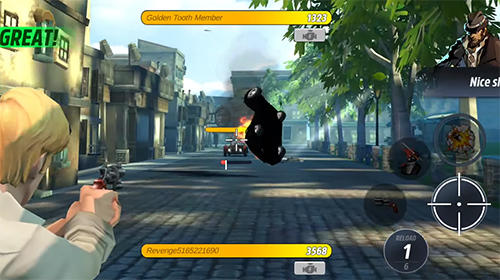 Gameplay of the Revenge: Chase and shoot for Android phone or tablet.
