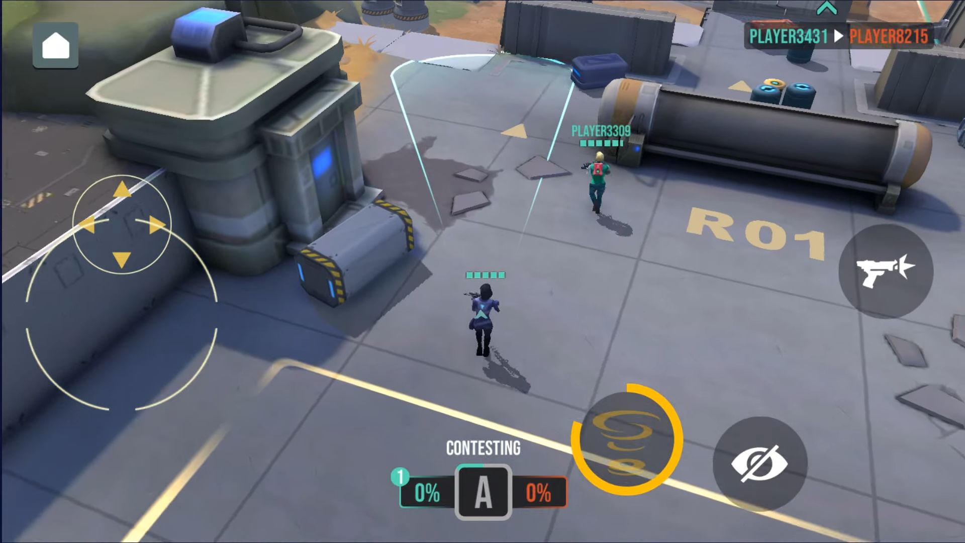 Gameplay of the Ricochet Squad for Android phone or tablet.