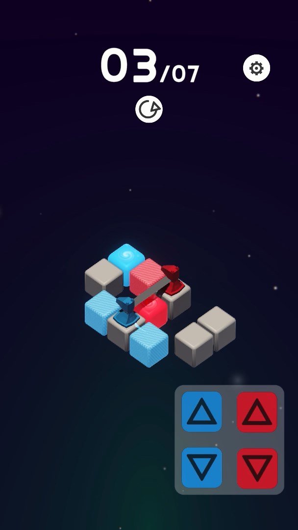 Gameplay of the Rigid Bond for Android phone or tablet.