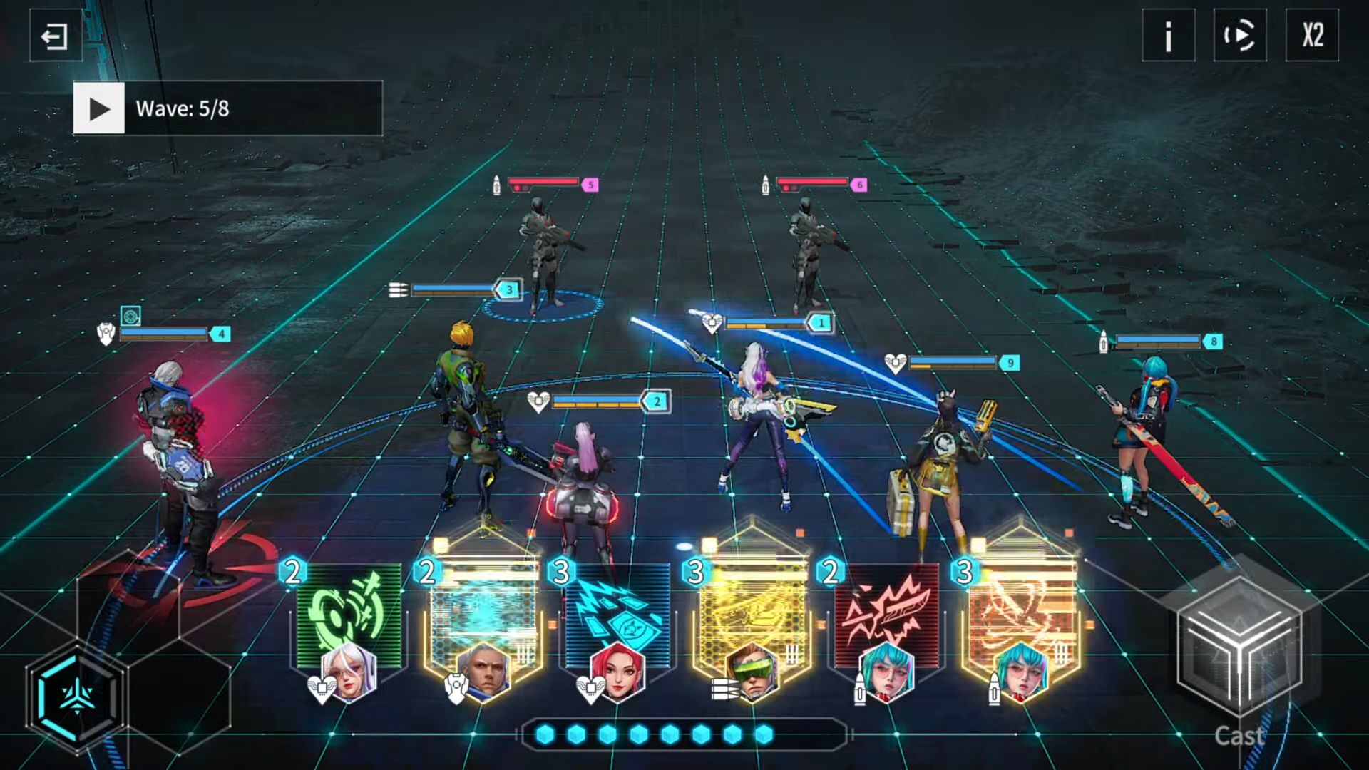 Gameplay of the Rise of Cyber for Android phone or tablet.