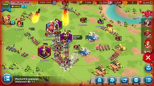 Gameplay of the Rise of kingdoms: Lost crusade for Android phone or tablet.