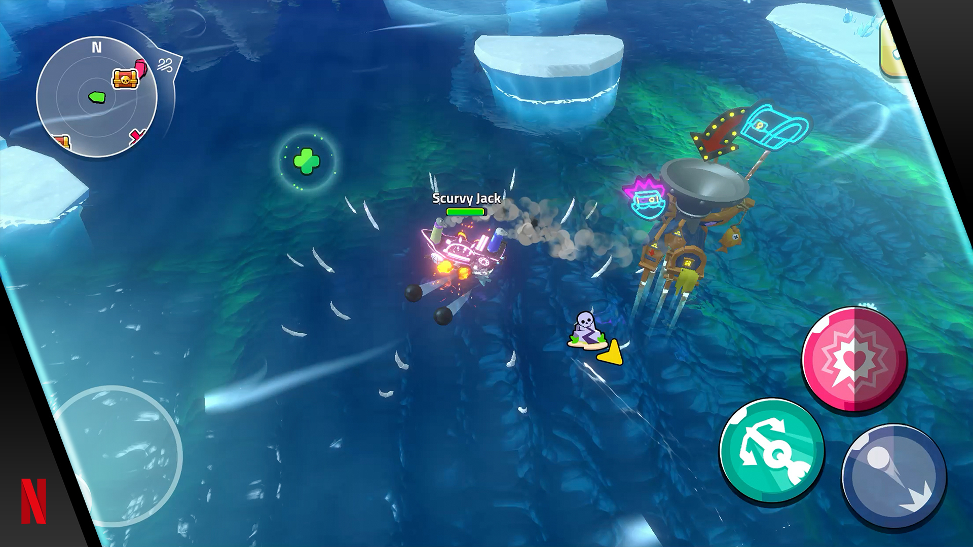 Gameplay of the Rival Pirates for Android phone or tablet.