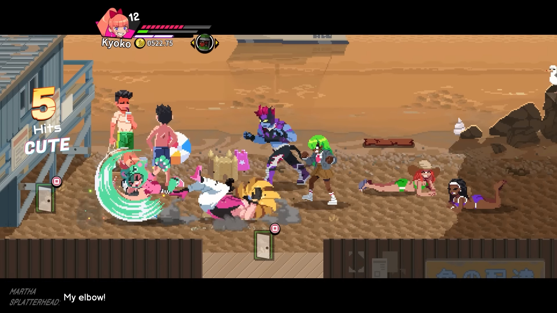 Gameplay of the River City Girls for Android phone or tablet.
