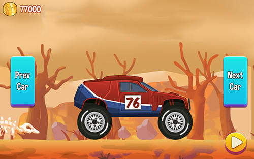 Gameplay of the Road draw: Hill climb race for Android phone or tablet.
