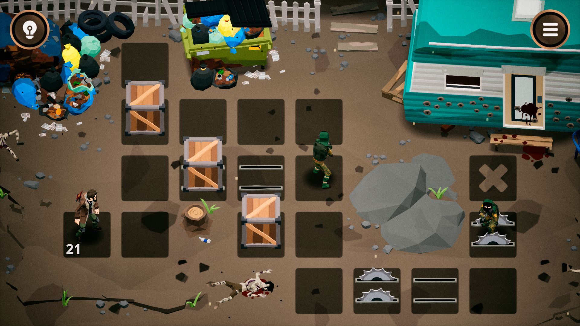 Gameplay of the Road Raid: Puzzle Survival Zombie Adventure for Android phone or tablet.