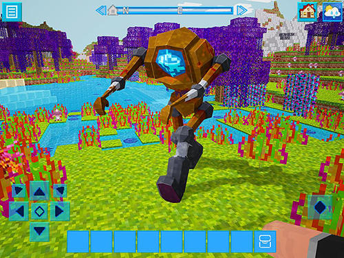 Gameplay of the Robocraft: Survive and craft for Android phone or tablet.