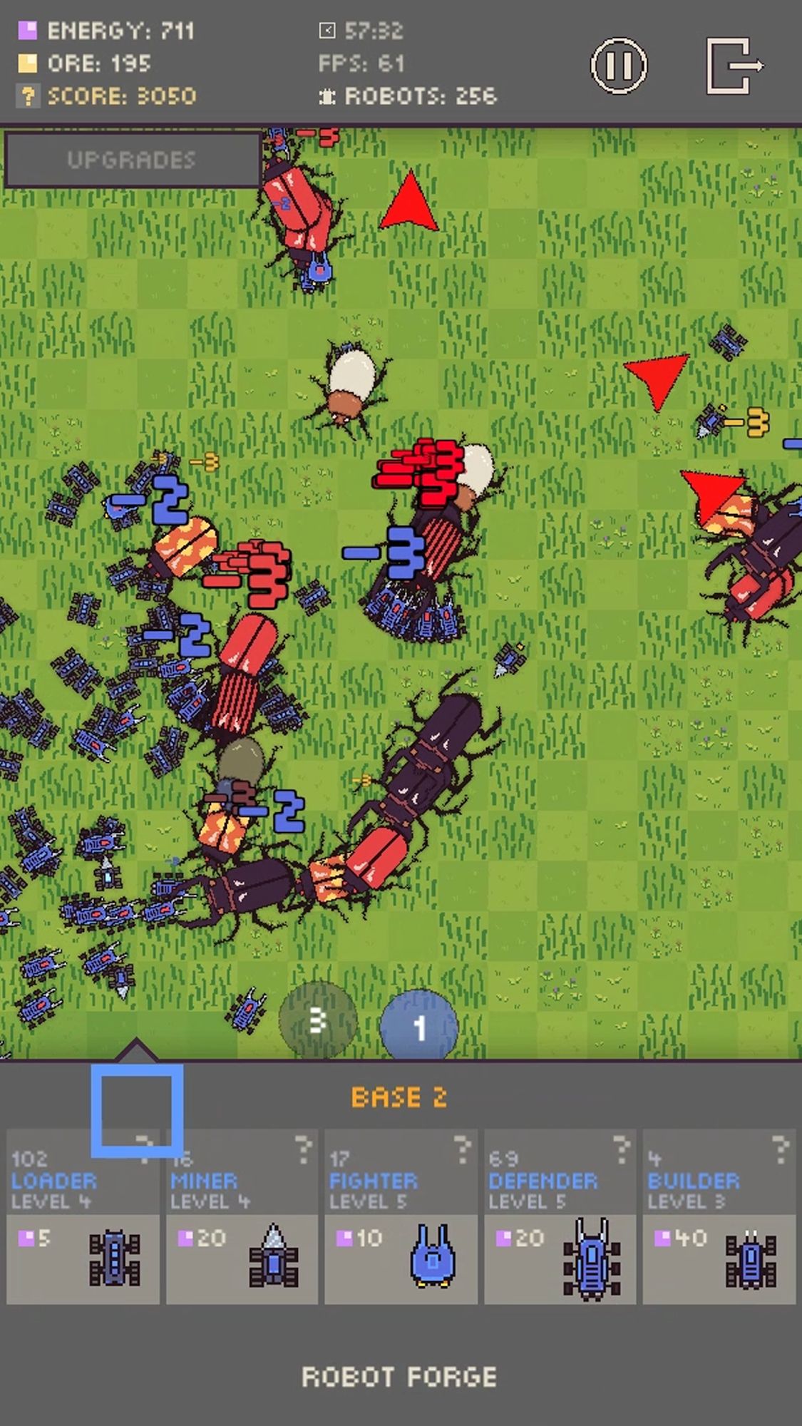 Gameplay of the Robot Colony for Android phone or tablet.
