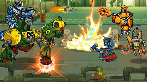 Gameplay of the Robot evolved: Clash mobile for Android phone or tablet.