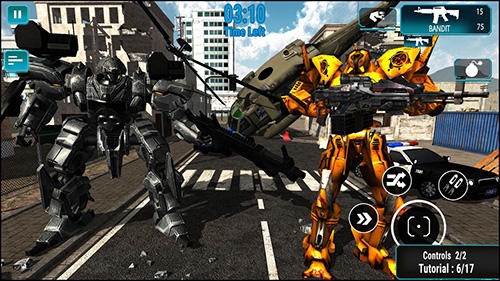 Gameplay of the Robot warrior battlefield 2018 for Android phone or tablet.