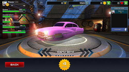 Gameplay of the Rocket carz racing: Never stop for Android phone or tablet.