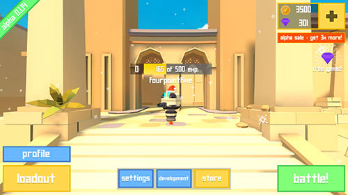 Gameplay of the Rocket shock 3D: Alpha for Android phone or tablet.